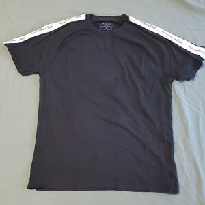 Abercrombie & Fitch Black Tee with White Accents